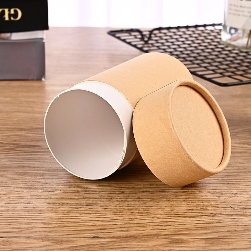 Продовольственная графика Kraft Paper Round Tube Box For Tea Coffee Flower Gift Packaging Настраиваемая