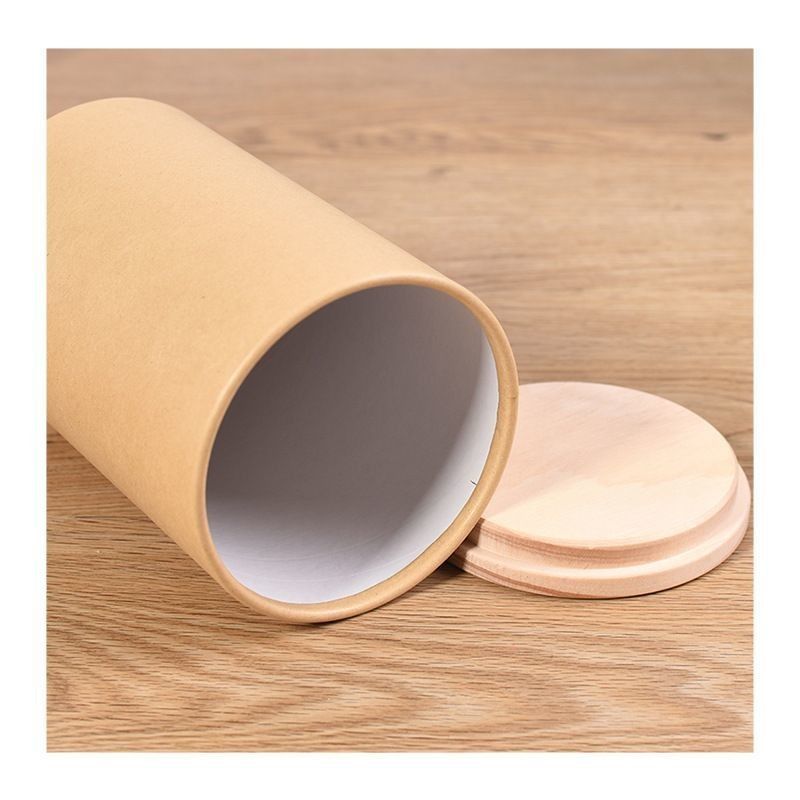 Продовольственная графика Kraft Paper Round Tube Box For Tea Coffee Flower Gift Packaging Настраиваемая
