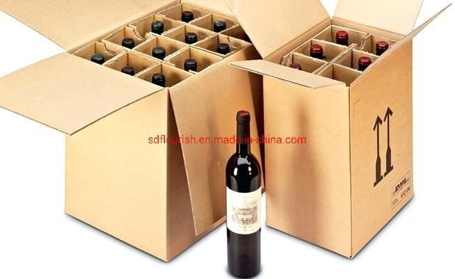 3 Ply B Флейты Плоская упаковка Картонные коробки Складные белые картонные коробки Для вина Пиво Молоко напиток