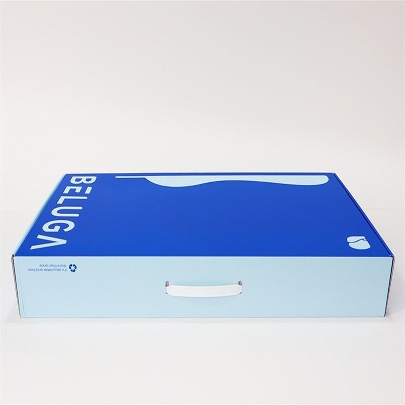 Custom Logo Folding Flat 3-Ply Corrugated Cardboard Kraft Paper Box for Household Pillow Спортивная фитнес-организация