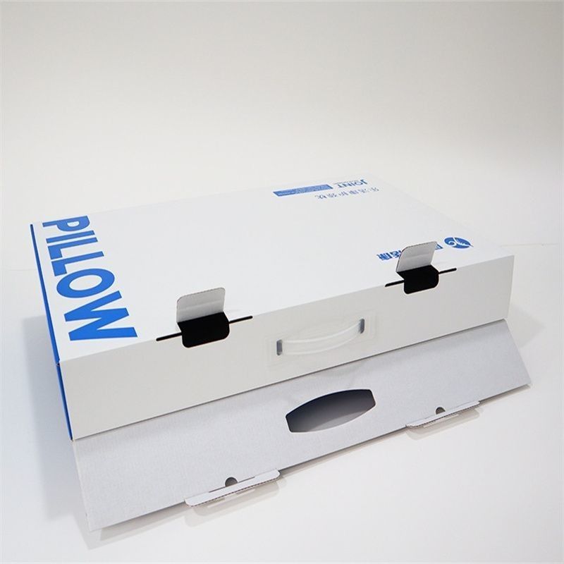 Custom Logo Folding Flat 3-Ply Corrugated Cardboard Kraft Paper Box for Household Pillow Спортивная фитнес-организация