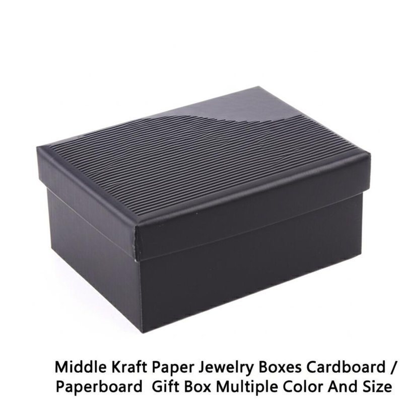 Средние бумажные ювелирные коробки картонные / картонные подарочные коробки многоцветные и размеры